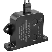 SEAFLO Electric Field Bilge Switch - 12V/24V, 20A at 12V or 10A at 24V, Automatic Water Level Sensor Switch, No Float, Solid State Bilge Pump Switch, Marine Boat, SFBS-20-06,