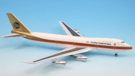 Continental Black Meatball Boeing 747-100 Airplane Miniature Model N26864 Diecast 1:200 Part# A012-IF741005