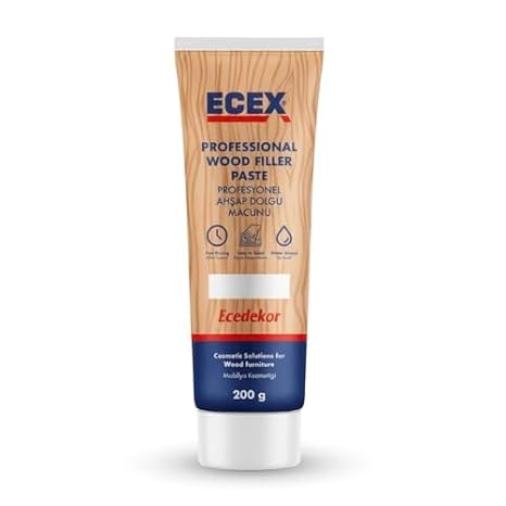 Ahşap Tamir Macunu 200 gr Tüp | ECEX - Çatlak Delik Dolgu Macunu