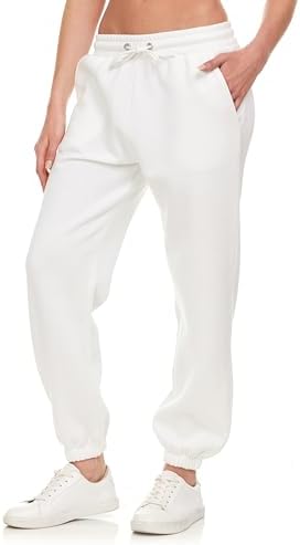 Sweatpants for Women - Closed Cinch Bottom Fleece Lounge Womens Plus Size Joggers