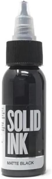 SOLID INK Solid Ink Matte Black Vegan Organic Tattoo Ink 1oz 30ml