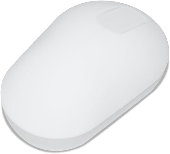 PUREKEYS Medical Mouse Touch Scroll Wireless White for Hospital, Dentist, Cleanroom, Laboratory and Industrial. Easy to Clean Hygienic Flat and Flexible Silicone