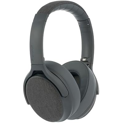 Made for Amazon, Active Noise Cancelling Bluetooth Headphones with Built-in Microphone | Grey