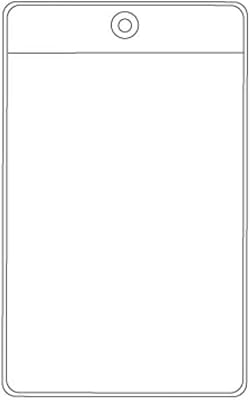 Kinter 6 inch H X 4 inch W Clear Pouch with Hanging Hole 50 - Case of: 1;