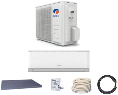 Gree 12,000 BTU 22 SEER VIREO+ Wall Mount Ductless Mini Split Air Conditioner Heat Pump 115V - Comfort Value Kit