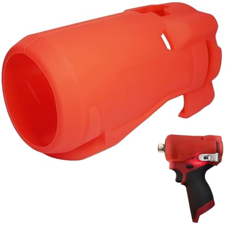 49-16-3453 Impact Driver Protective Boot for M12 FUEL 14 Cordless Hex Impact Driver 3453-20 - Replacement Protective Cover Case 1 Pack Red