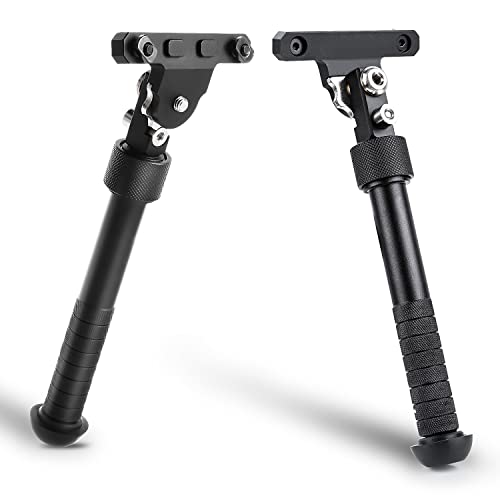 Bipod for M-Rail, Adjustable 6.5-9 Inches Side Rail Direct Attach Bipod for Shooting and Hunting