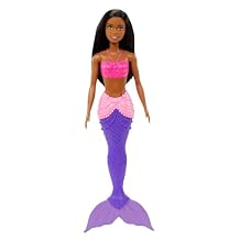 Barbie Fantasia Muneca Sirena Aleta Morada con Rosa