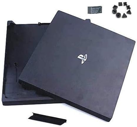 New Replacement Top Upper & Bottom Cover Full Housing Shell Case Cover for PS4 Pro Console Black
