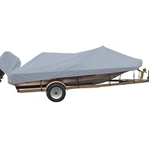 Carver Industries 77218S-11 Styled-to-Fit Boat Cover for Wide Bass Style Boats - 18'6", Mist Gray