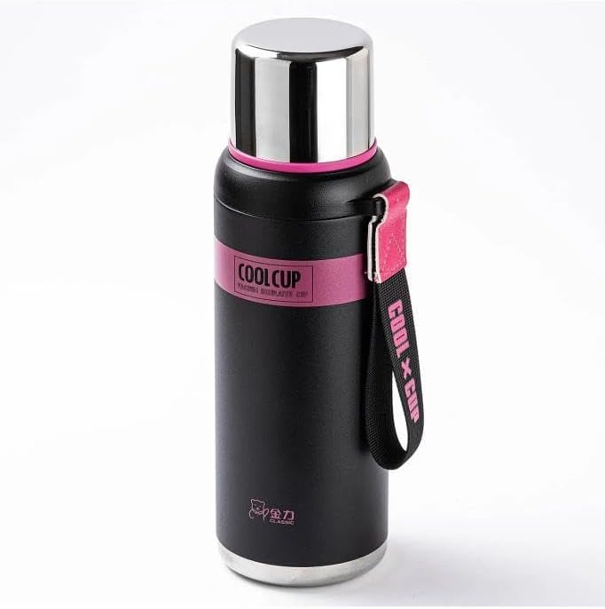 Tantitoni Okadi Color Rim Siyah 650 Ml Paslanmaz Çelik Termos