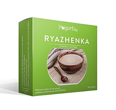 Ryazhenka - Baked Milk- Starter Culture, Probiotic, Organic pack of 5 sachets
