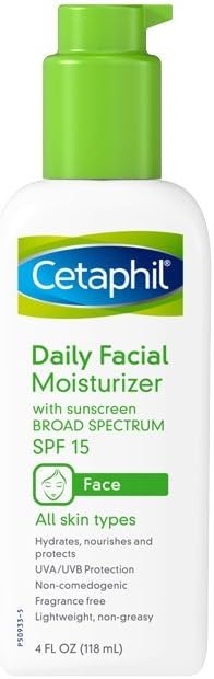 Cetaphil Daily Facial Moisturizer SPF 15, 4 oz