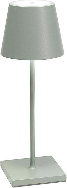Zafferano, Poldina Pro Mini, Rechargeable Cordless Lamp, Sage