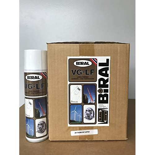 BiRAL Visco Grease Long Fibred Adhesive Grease 500ml Aerosol Can Case of 12