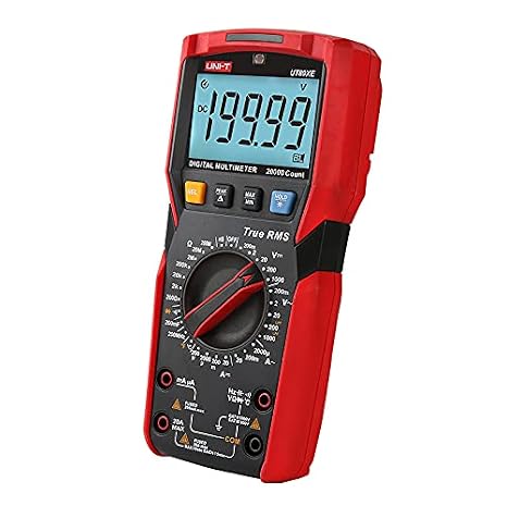 UT89XE True RMS Digital Multimeter, Display Count: 6000/20000, Sampling Rate: 3 Times/s, AC Frequency Range: 45~1000Hz, Temp. -40C~1000C