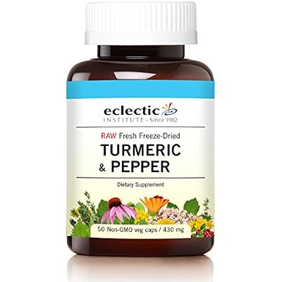 Eclectic Turmeric & Pepper Freeze Dried Vegetables with Glass, Blue, Peppermint, 50 Count
