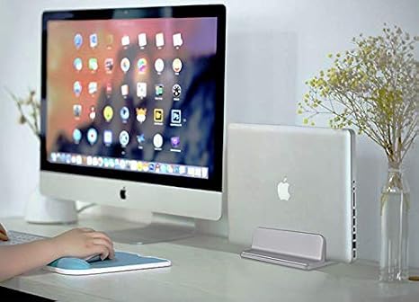 Upright Dual Desktop Laptop Stand Adjustable (up to 17.3 inches) for Samsung/HP/Dell/Laptops