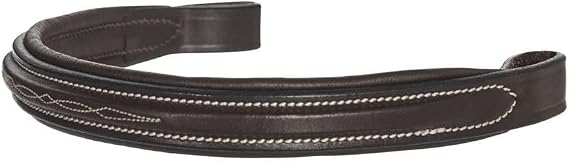 Dover Saddlery TRU-Fit Build-A-Bridle Fancy-Stitched Browband, Color: Chocolate, Size: Pony-P/S