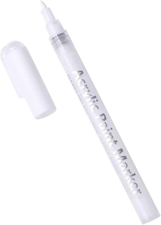 Nail Polish Pens Quick Dry, 1 PCS Nail Art Pen, Nail Art Markers, Acrylic Paint Pens, Nail Pencil, DIY Drawing Painting Liner Pen, Nail Design for Nails DIY French Manicure (White)