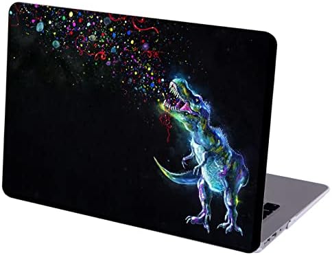 MINGDAO Case Compatible with MacBook Air 13 inch Retina Display with Touch ID, Hard Protective Shell with Keyboard Cover (M1 A2337 A2179 A1932, 2018 2019 2020 Release) - T-Rex Dinosaur Party