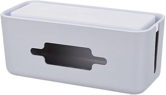 Cable Management Box Power Socket Case Holder Hollow Wire Cord Safety Tidy Organizer Display Container Organizador Cable Tidy Box
