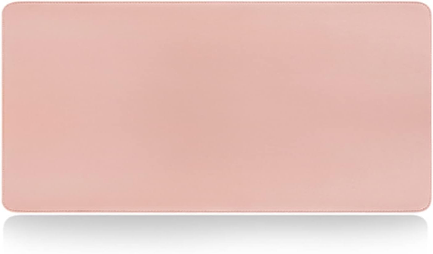 KANGYEBAIHUODIAN Portable PU Mouse Pad Double Side Leather Mousepad Waterproof Keyboard Table Cover Easy Clean Protective Laptop Mat PC Home Color : Pink, Size : 26x21 cm