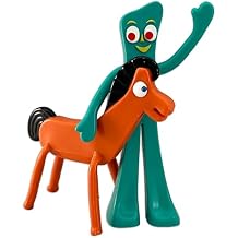 NJ Croce Gumby & Pokey 6" Bendable & Posable Figure Pair Fun Retro Toy for All Ages 3 and Up