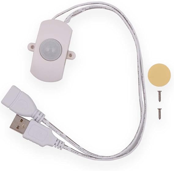 Motion Sensor Switch 5A USB 5-24V Mini LED Strip Automatic Sensor Switch for LED Strip Light