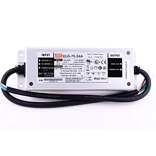 Meanwell ELG-75-24A-3Y 24V 3.15A 76W Constant Voltage  Constant Current LED Driver