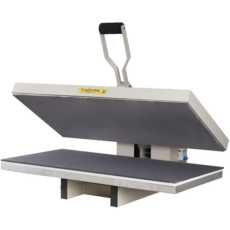 Seeye Manual Heat Press Machine for Large Transfers, 16x32 Inch Plate, Easy Operation with Precision Pressure Control