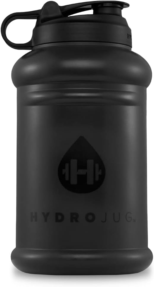 HydroJug Half Gallon Water Bottle 73oz - Refillable, Reusable Jug With Carry Handle - Leakproof Guarantee - Great For On-The-Go Hydration - Dishwasher Safe, BPA Free