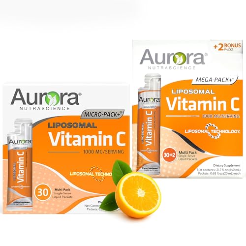 Vida Lifescience Liposomal Vitamin C Bundle - 3000 mg of 32 Pack and 1000 mg of 30 Pack - 62 Single Serve Packets