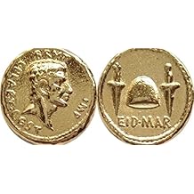Marcus Brutus, EID MAR Denarius, Most Famous Roman Coin, Confirms His Participation in The Assassination of Julius Caesar, Ides of March Famous Roman Emperors Collection. G