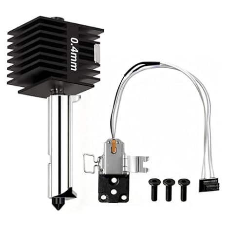 for Bambu Lab A1/A1 Mini Hotend Bundle: 3 Pack 0.4MM Nozzle Kit + Heating Assembly Kit