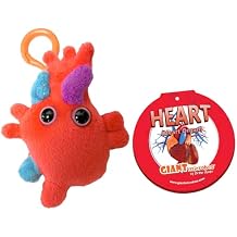 GIANT MICROBES Heart Organ Plush Keychain, Cardiology Gifts, Recovery Surgery Gift, Heart Attack Survivor Gifts, Bag Charms, Cardiac Nurse, Science Keychain, Cardiac Surgery