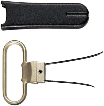 Pedrini Black & Satin Two Prong Corkpuller