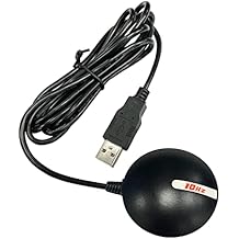 GlobalSat BU-353N-10Hz USB GPS Receiver, Black, Made in Taiwan