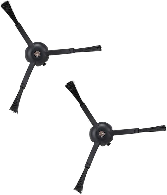 Roborock Side Brush Replacement 2 Pack S8 Pro Ultra, S7 Max Ultra, Qrevo, Roborock Qrevo Slim, S7/Q7Max/Q8 Max/S8/Q7/Q5/S6/S5/S4/E5/E4/E3/E2 Robot Vacuum, Black