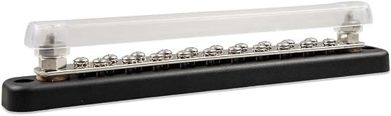 Victron Energy Busbar 150 Amp 70A, 2P with 20 Screws and Cover