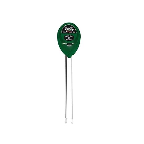 Soil Moisture Meter, Soil Tester, 3 in 1 Digital Soil Acidity Meter, PH Measuring Instrument, Light Meter, No Batteries Required, Simple Type, Insert-In Type, Acidity/Humidity/Illuminance Measuring