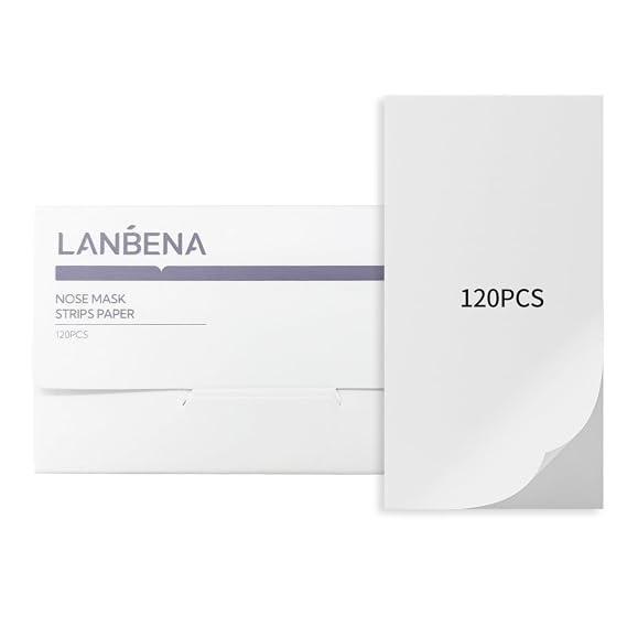 LANBENA Nose Pore Strips Paper 120 Pcs | Nose Pore Strips Paper, Accessories for Blackhead Removal Mask and Peel Off Mask