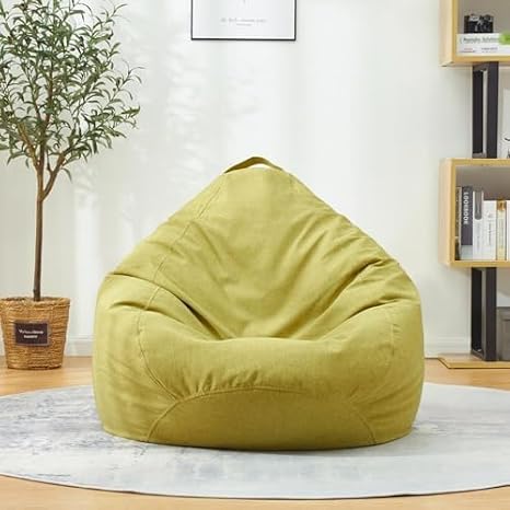 Bean Bag Chair Cover (no Filler), Corduroy Lazy Sofa Cover Bean Bag Cover, Washable and fillable Bean Bag Cover (one Piece) (45CM X 30CM)