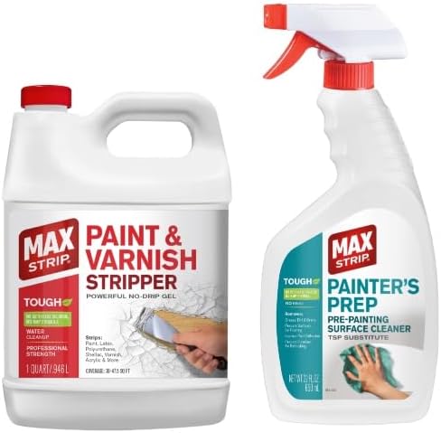 Max Strip Furniture Refinishing Kit, Safe Wood & Metal Clean, Prep, Remove