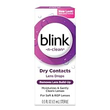 blink-n-clean Lens Drops for Soft & RGP Lenses, 0.5 Fluid Ounces (Value Pack of 6)