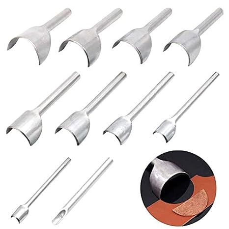 Half Round Leather Punches Strap End Arc Cutter Tools