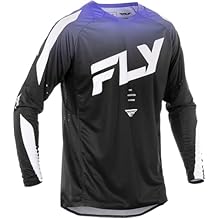 Fly Racing Men's Evolution DST Jersey (Black/White/Purple, Large)