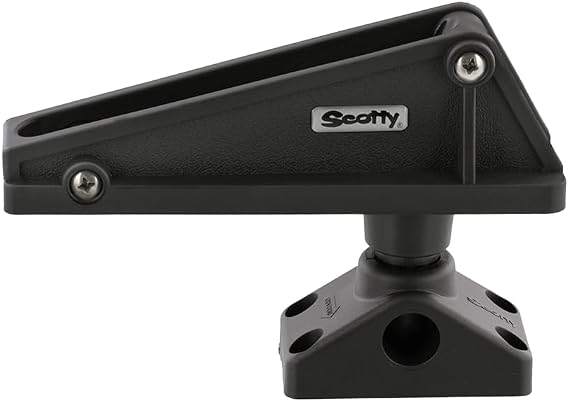 Scotty #276 Anchor Lock, w/ 0241 Side / Deck Mount | For Small Boats, Heavy-Duty Construction, Boating, Kayak & Inflatable Accessory