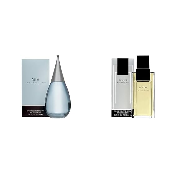 Alfred Sung Women's Perfume, Shi, Eau De Parfum EDP Spray 3.4 Fl Oz & Women's Fragrance, Sung Eau De Toilette EDT Spray, 3.4 Fl Oz
