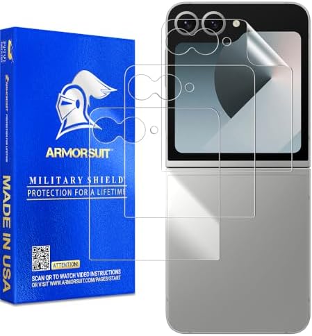ArmorSuit 3 Pack for Samsung Galaxy Z Flip 7 FE/Flip 6 Screen Protector Case Friendly MilitaryShield HD Clear Film - Made in USA